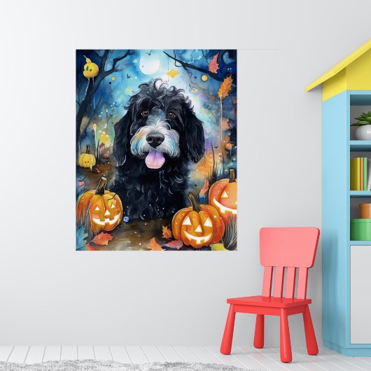 Halloween Bernedole met pompoenen eng Poster (Kinderkamer 1)