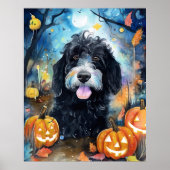 Halloween Bernedole met pompoenen eng Poster (Voorkant)