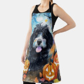 Halloween Bernedole met pompoenen eng Schort (Insitu)