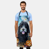 Halloween Bernedole met pompoenen eng Schort (Gedragen)