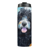 Halloween Bernedole met pompoenen eng Thermosbeker (Voorkant)