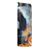 Halloween Bernedole met pompoenen eng Thermosbeker (Geroteerd rechts)