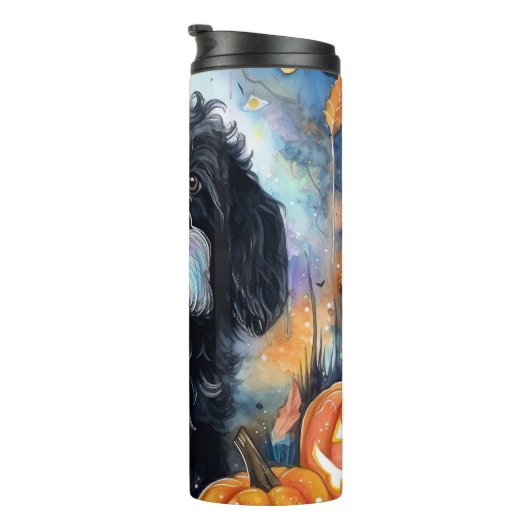 Halloween Bernedole met pompoenen eng Thermosbeker (Geroteerd rechts)