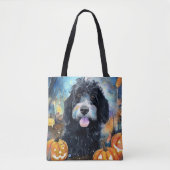 Halloween Bernedole met pompoenen eng Tote Bag (Voorkant)