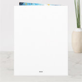 Halloween Bernedoodle Met Pompoenen Griezelen Kaart (Achterkant)