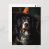 Halloween Berner Berghond Schattig Briefkaart (Voorkant / Achterkant)