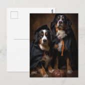 Halloween Berner Berghonden Briefkaart (Voorkant / Achterkant)