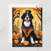 Halloween Berner Mountain Dog Briefkaart (Voorkant / Achterkant)
