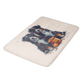 Halloween Berner Mountain Dogs Pumpkin Badmat (Gekanteld)