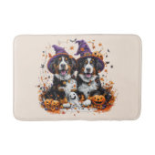 Halloween Berner Mountain Dogs Witch Ghost Badmat (Voorkant)