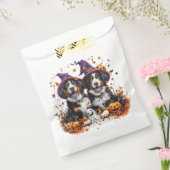 Halloween Berner Mountain Dogs Witch Ghost Bedankzakje (Gezegeld)