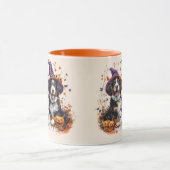 Halloween Berner Mountain Dogs Witch Ghost Mok (Midden)