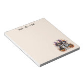 Halloween Berner Mountain Dogs Witch Ghost Notitieblok (Schuin)