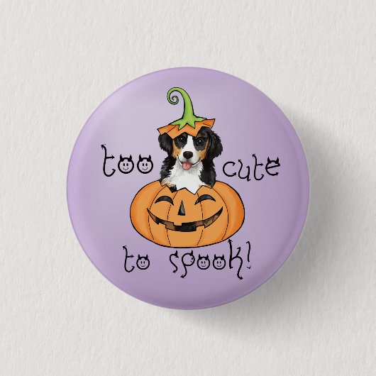 Halloween Berner Ronde Button 3,2 Cm (Voorkant)