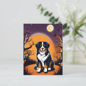 Halloween Berner Sennenhond Ansichtkaart Briefkaart (Staand voorkant)