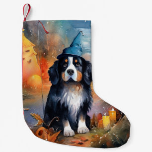 Halloween Berner Sennenhond Met Pompoenen Eng Kleine Kerstsok