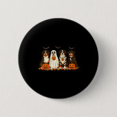 Halloween Bernese Mountain Dog Ghost Soky Bernese Ronde Button 5,7 Cm (Voorkant)