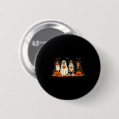 Halloween Bernese Mountain Dog Ghost Soky Bernese Ronde Button 5,7 Cm (Voorkant /achterkant)