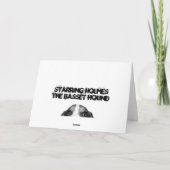 Halloween beroemd gemaakt door Holmes the Basset H Kaart (Achterkant)