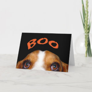 Halloween beroemd gemaakt door Holmes the Basset H Kaart