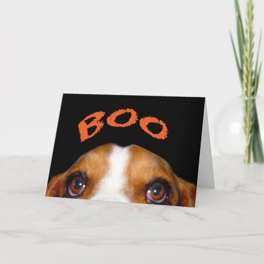 Halloween beroemd gemaakt door Holmes the Basset H Kaart (Voorkant)