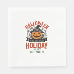 Halloween Beste Feestdag Vintage Pompoen Shirt Ont Servet
