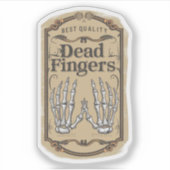 Halloween beste kwaliteit dode vingers fles sticker (Voorkant)