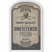 Halloween Beste Ongefilterde Gif Magische Drank Sticker (Voorkant)