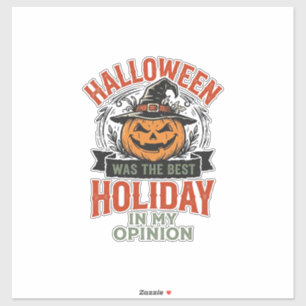 Halloween Beste Vakantie Vintage Pompoen Shirt Ont Sticker