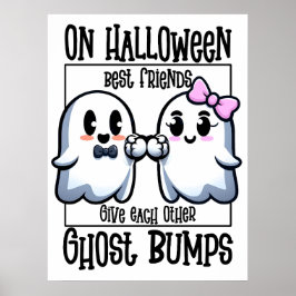 Halloween Beste Vrienden Ghost Bump Poster
