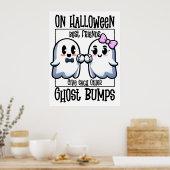 Halloween Beste Vrienden Ghost Bump Poster (Keuken)
