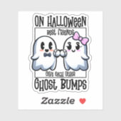 Halloween Beste Vrienden Ghost Bump Sticker (Vel)