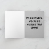 HALLOWEEN BESTIES BESTE VRIENDINNEN FUNNY VERJAARD KAART (Binnen)