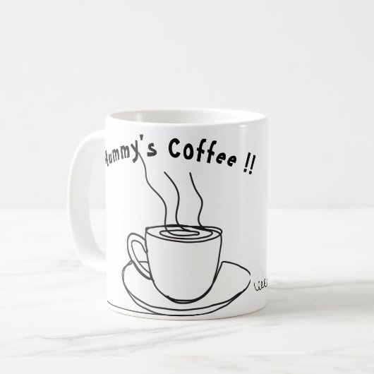 Halloween betaalbaar mummie's koffie ☕ Mok (Voorkant links)