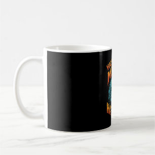Halloween Betekent Geluk Geest Huis Vector Koffiemok