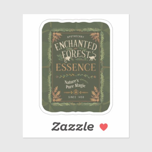Halloween Betoverd Bos Essence Toverdrank Sticker (Vel)