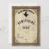  Halloween betoverende Soiree-uitnodiging Kaart (Voorkant)