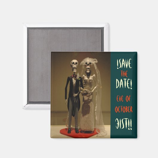 Halloween Bewaar de DATUM Magneet (Voorkant / Achterkant)