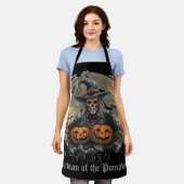 Halloween, Bewaker van de Pompoenen, Schedel, Pomp Schort (Gedragen)