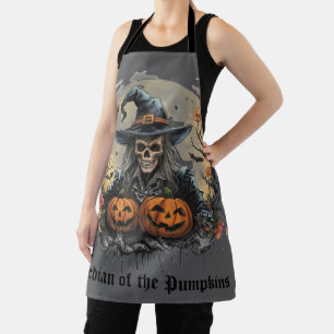 Halloween,Bewaker van de Pompoenen, Schedel, Pompo Schort