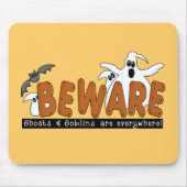 Halloween Beware T-shirts en cadeautjes Muismat (Voorkant)