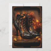 Halloween Bewitched Boots Kaart (Achterkant)