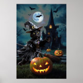 Halloween Bewitched Cat Poster (Voorkant)