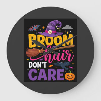 Halloween Bezem Haar Maakt Niet Uit Heks Citaat Grote Klok