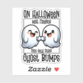 Halloween BFF's geven elkaar spookbultjes Sticker (Vel)