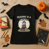 Halloween bibliothecaris lezen is een schreeuw t-shirt
