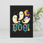 Halloween bibliotheek 13 kaart (Staand voorkant)