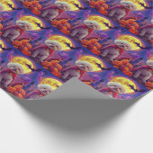 Halloween Bichon Frise Dog Pumpkins eng Cadeaupapier (Hoek)