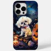 Halloween Bichon Frise met pompoenen eng Case-Mate iPhone Case (Achterkant)