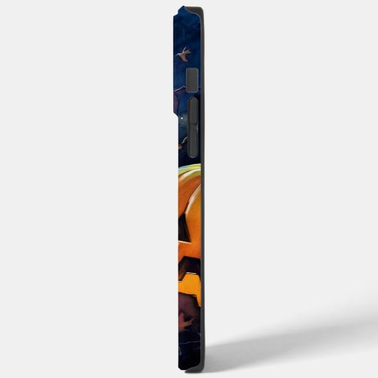 Halloween Bichon Frise met pompoenen eng Case-Mate iPhone Case (Achterkant / Links)